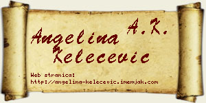 Angelina Kelečević vizit kartica